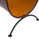 Portariviste in Ferro 40x30x50cm Rurutù Cognac-3