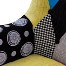 Divano 2 Posti 129x79x103 in Tessuto Patchwork Flavia Maxi Multicolore-5