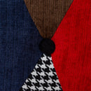 Divano 2 Posti 129x79x103 in Tessuto Patchwork Flavia Maxi Multicolore-6