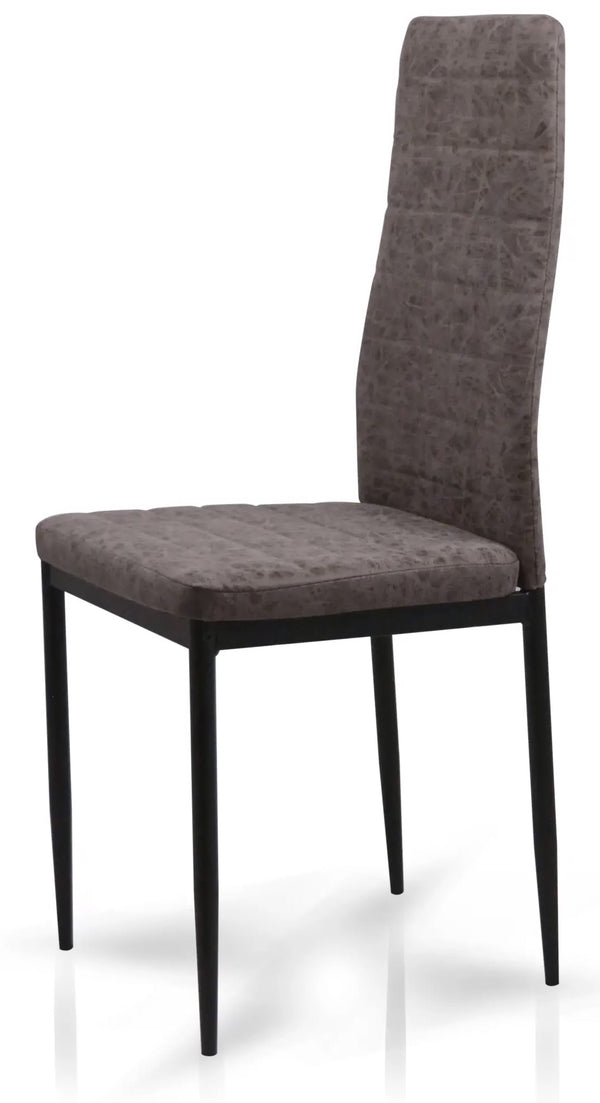 Chaise Rembourrée 40x47x96 cm en Simili Cuir Mécanique Queen Tortora online