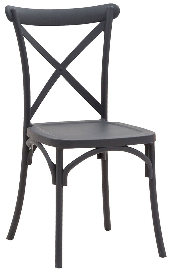 Chaise 90x43x43 cm en polypropylène rétro Cenere sconto