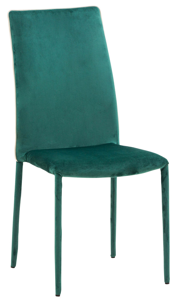 Chaise rembourrée 58x44x97 cm en Tissu Velours Dedis Plus Vert Émeraude online