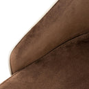 Sgabello Alto 45x50x110 cm in Tessuto Vellutato New Plana Plus Cappuccino-4