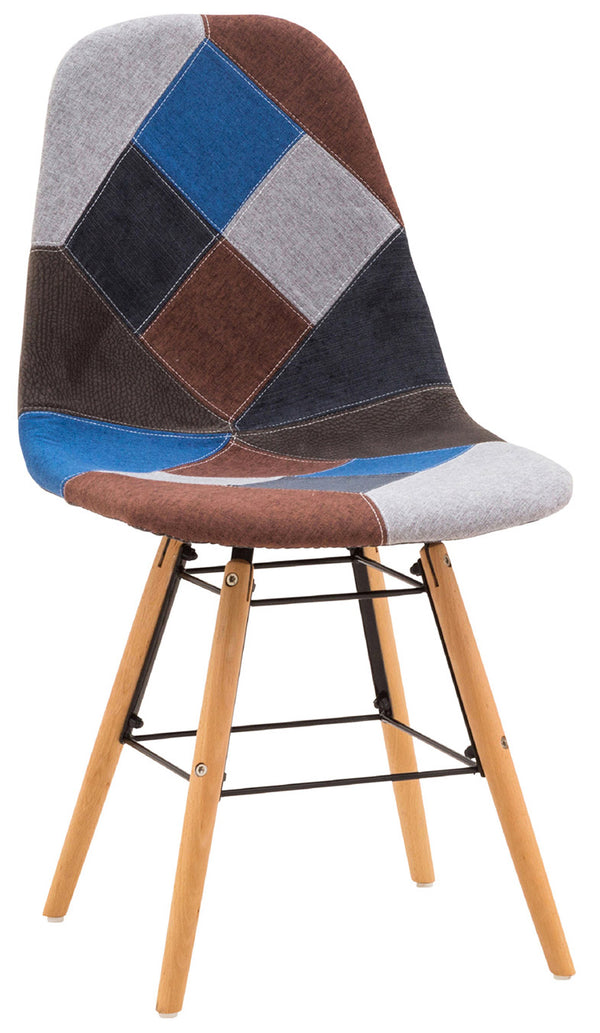 acquista Chaise rembourrée 85x45x42 cm en tissu patchwork multicolore Neon 3 Plus