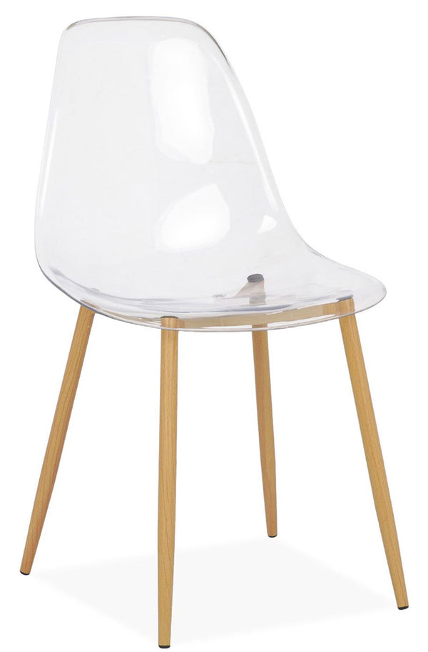 online Chaise transparente Allegra en polycarbonate 47x40x84 cm
