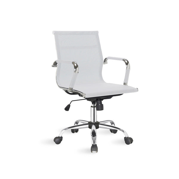 prezzo Chaise de bureau de direction 54x61x99 cm Blanc