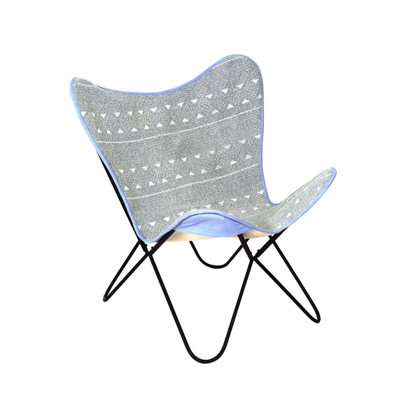 online Chaise papillon de salon 65x55x85 cm Gris