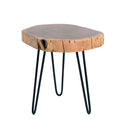 Tavolino Soggiorno in Legno Ø 47 cm Rovere-1