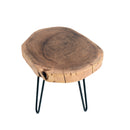 Tavolino Soggiorno in Legno Ø 47 cm Rovere-3