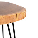 Tavolino Soggiorno in Legno Ø 47 cm Rovere-4