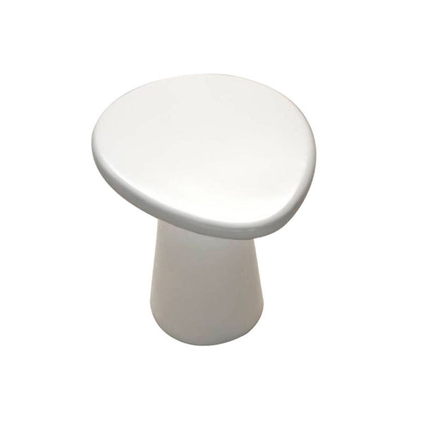 Table basse Grey Stone, résine laquée blanc mat prezzo