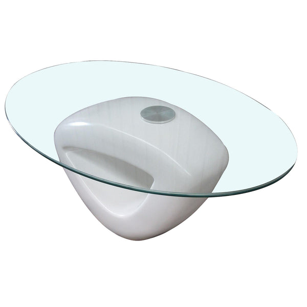 Table Basse Pure Stone, Résine Blanche Laquée Mat online