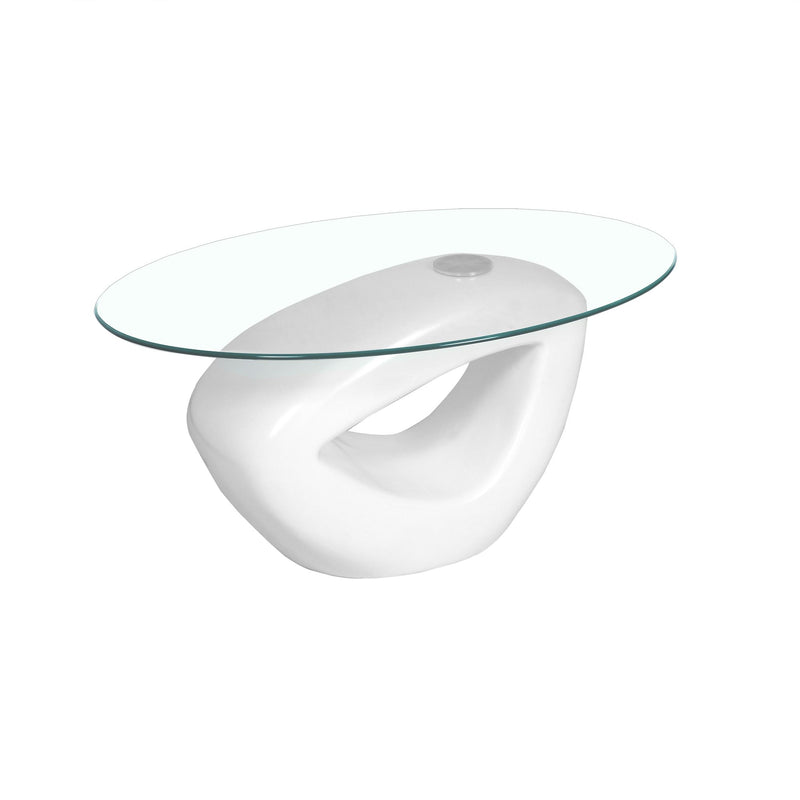 Tavolino Pure Stone, Resina Bianco Laccato Opaco-3