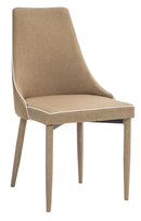 Sedia Imbottita 47x57x88 cm in Similpelle New Plana Orzo-1