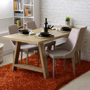 Sedia Imbottita 47x57x88 cm in Similpelle New Plana Orzo-6