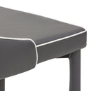 Sedia Imbottita 47x57x88 cm in Similpelle New Plana Cenere-4