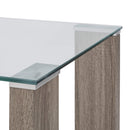 Tavolino Soggiorno in Vetro Temperato 110x60x42 cm-2