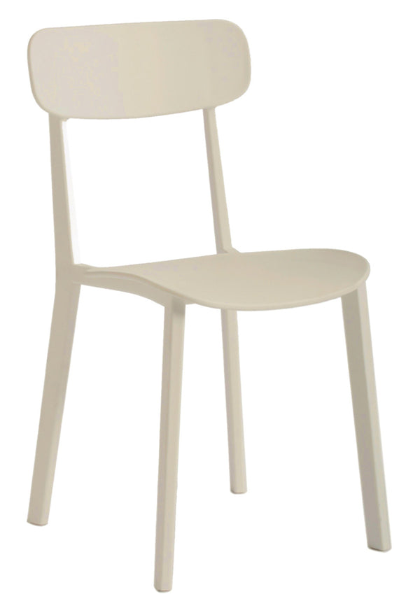 Chaise 81x45x39 cm en Polypropylène Chapeau Sable acquista