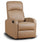 Fauteuil relax inclinable manuel recouvert de similicuir Spike a Cappuccino