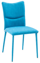 Sedia Imbottita 44x59x96 cm in Tessuto First Blu-1