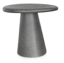 Tavolino Rotondo in Vetroresina Effetto Pietra Nuzzi Grey Stone-1