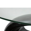 Tavolino Erma 2 Nero da Salotto Ovale-3