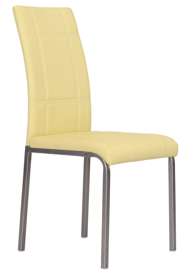 prezzo Chaise rembourrée 42x53x94 cm en similicuir Kade Cream