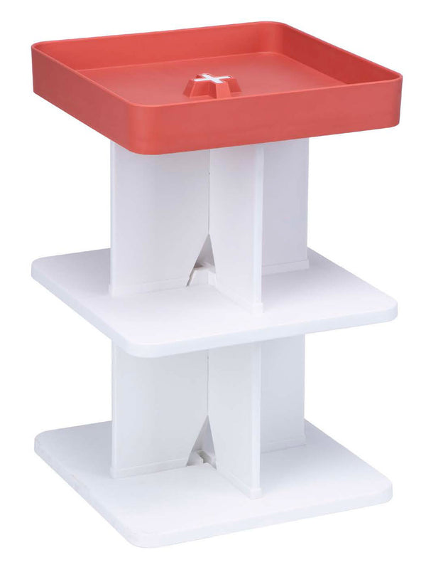 Table basse moderne 40x40x60,5 cm en polypropylène rigide rouge prezzo