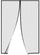 Rideau Moustiquaire Magnétique 18 Aimants 100x220 cm pour Portes et Fenêtres Noir