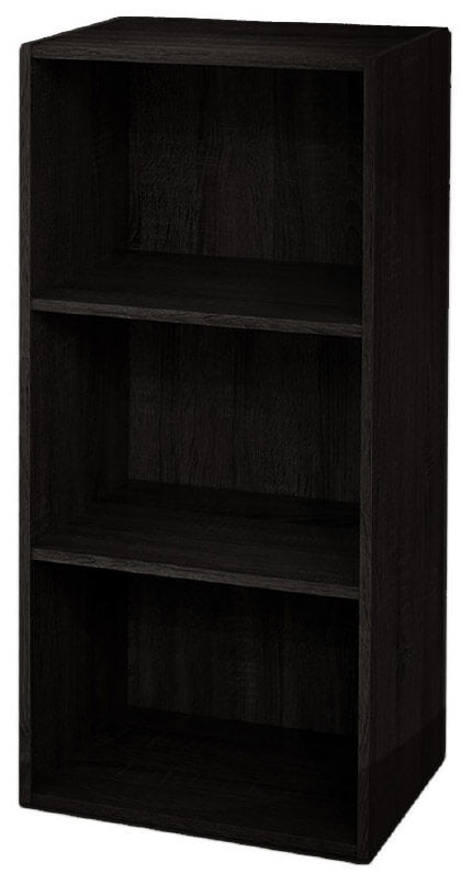 Bibliothèque avec 3 étagères 40x29x89 cm en bois Wengè sconto