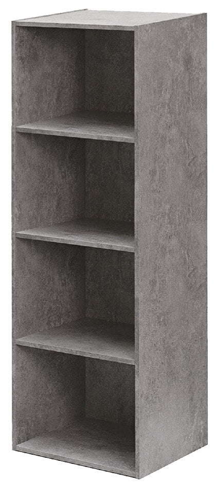 sconto Bibliothèque avec 4 étagères 40x29x132 cm en Bois de Ciment