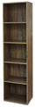 Bibliothèque avec 5 étagères 40x29x172 cm en Bois de Noyer
