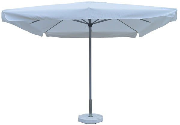 Parasol de jardin 3x3 m Mât Ø48 mm en Aluminium Gris Poli Toile Polyester Blanc online