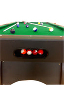 Tavolo da Biliardo Professionale Panno Verde 188x96 cm Lanzoni 7 Piedi Green Season-5