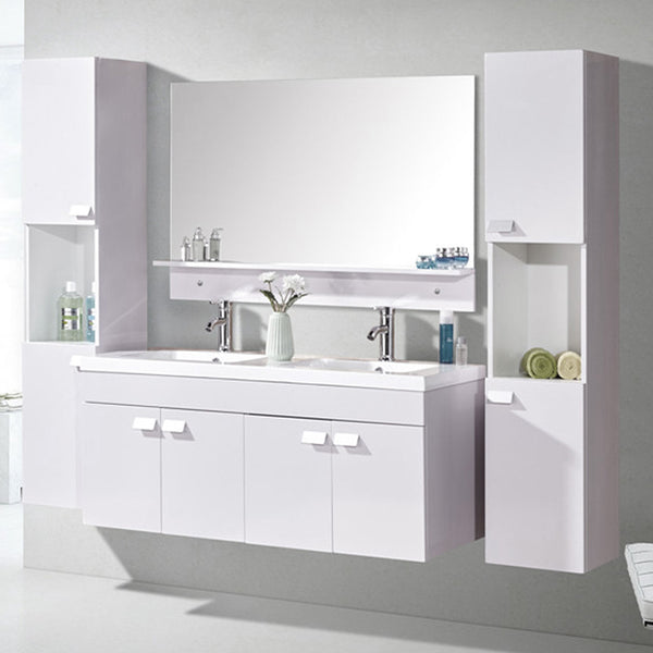 Meuble de salle de bain suspendu 120 cm Carnelli White Elegance online