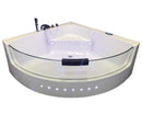 Vasca da Bagno Idromassaggio Angolare 140X140 cm Carnelli White Shark-1