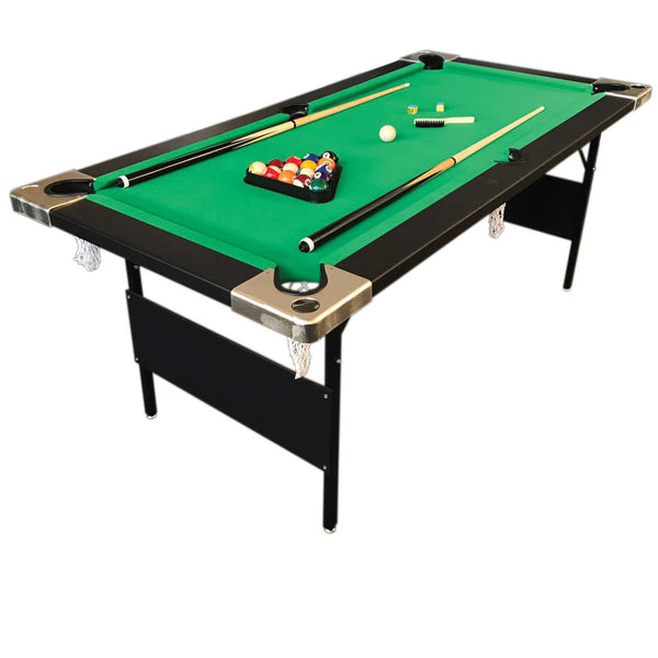 Table de Billard Pliable Aladin Toile Verte 158x66 cm Lanzoni 6 Pieds online