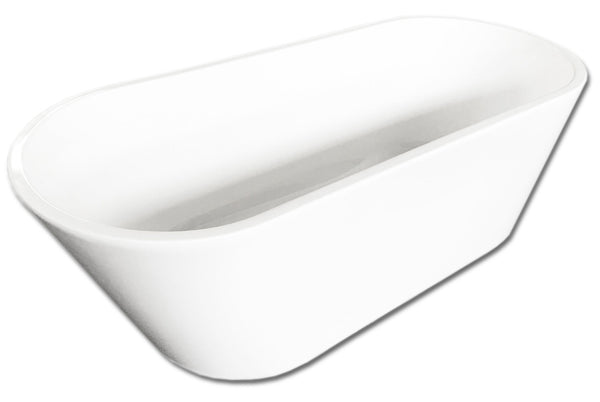 Baignoire Ovale Traditionnelle 170x70 cm Carnelli Autoportante Venere Bianca prezzo