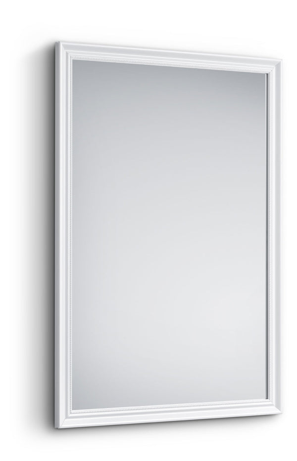 sconto Specchio da Parete 50x70x1,9 cm in Plastica Frieda Bianco