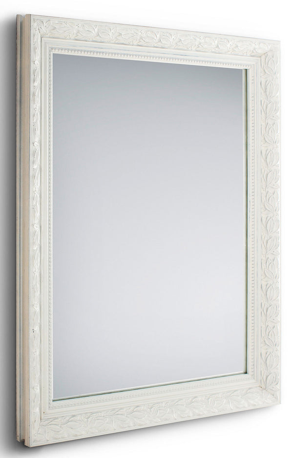 prezzo Specchio da Parete 55x70x3,5 cm in Legno Tanja Bianco