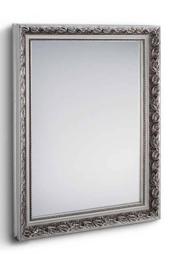 sconto Specchio da Parete 55x70x3,5 cm in Legno Tanja Argento