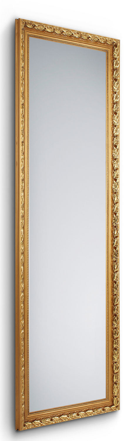 Specchio da Parete 50x150x3 cm in Legno Tanja Oro prezzo