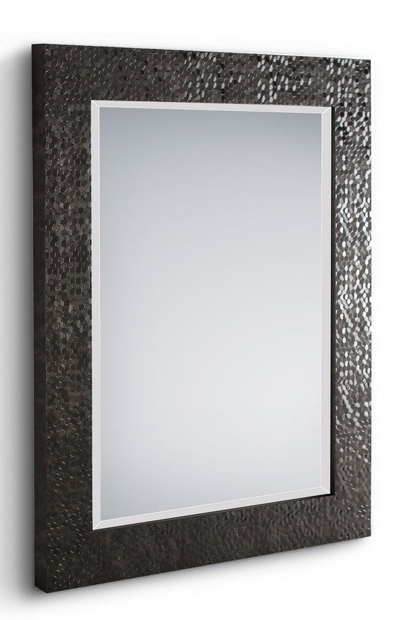Specchio da Parete 55x70x2 cm in Plastica Alessia Nero prezzo