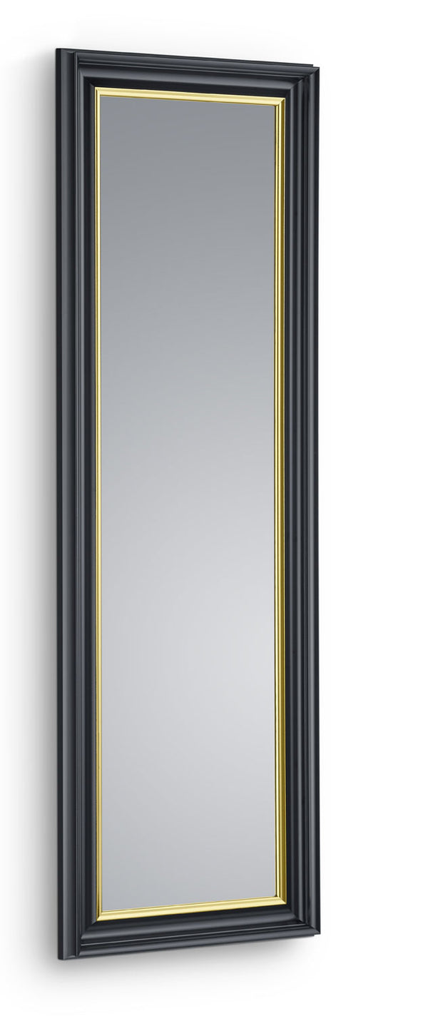 Specchio da Parete 50x150x5 cm in Plastica Wanda Nero oro sconto