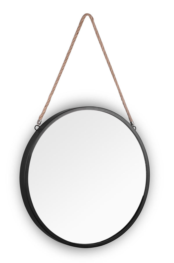 Specchio da Parete 40x40x2 cm in Metallo Taira Nero acquista