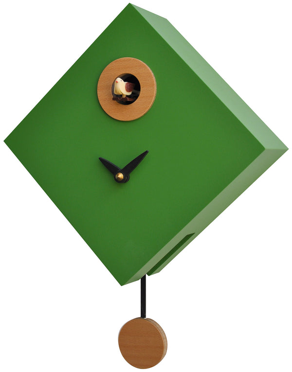 Horloge Murale Coucou 25x25x11cm Pirondini Italia Rombino Verde sconto