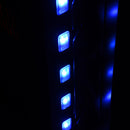 Camino Elettrico da Parete 90x56x9.5 cm 2000W Fiamma LED 7 Colori Nero -10