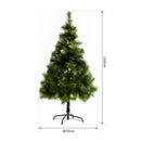 Albero di Natale Artificiale 150 cm 229 Rami Verde -3