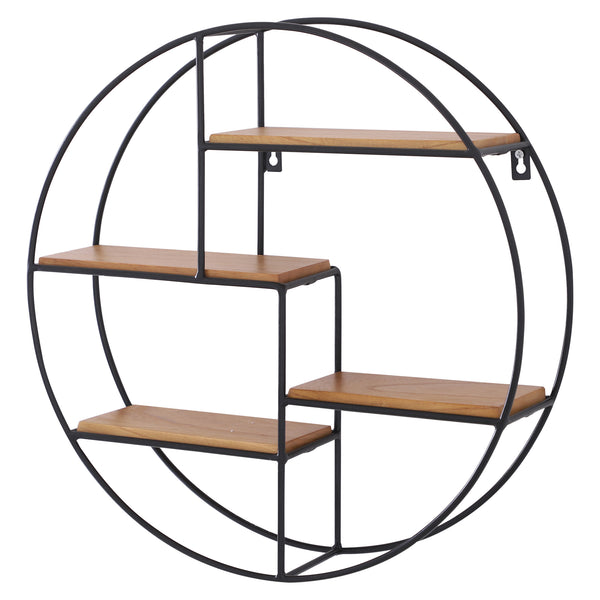 Etagère Circle Design Rack en Fer et Bois Ø45x11 cm online