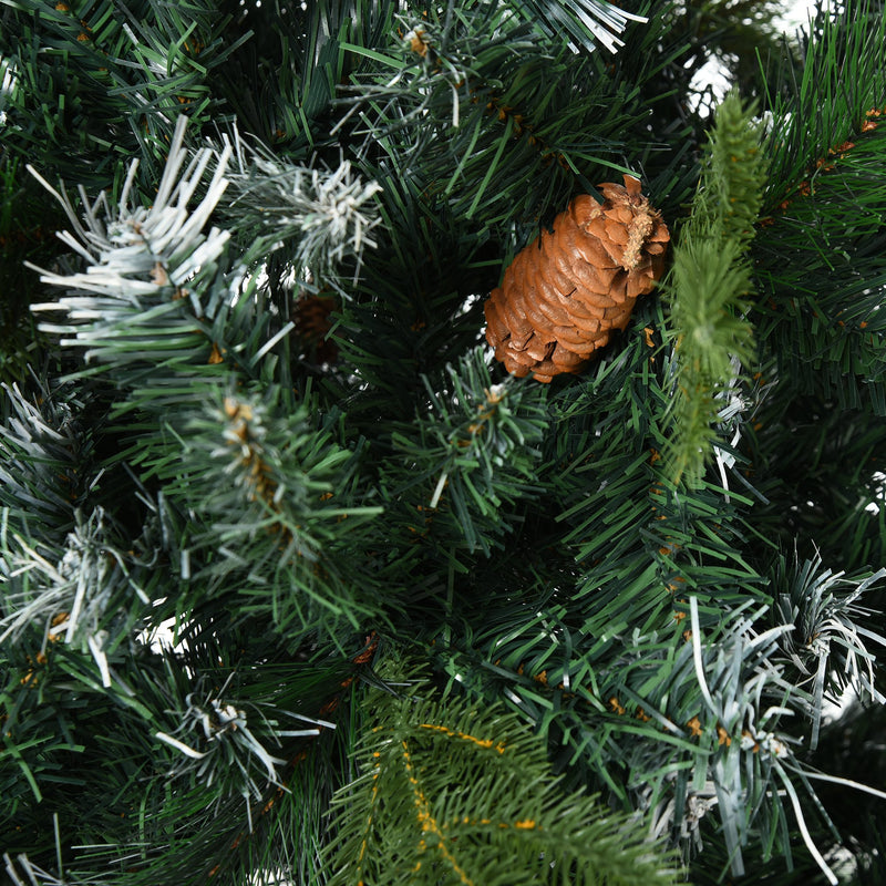 Albero di Natale Artificiale Innevato 150 cm 770 Rami con Pigne  Pino Verde-10